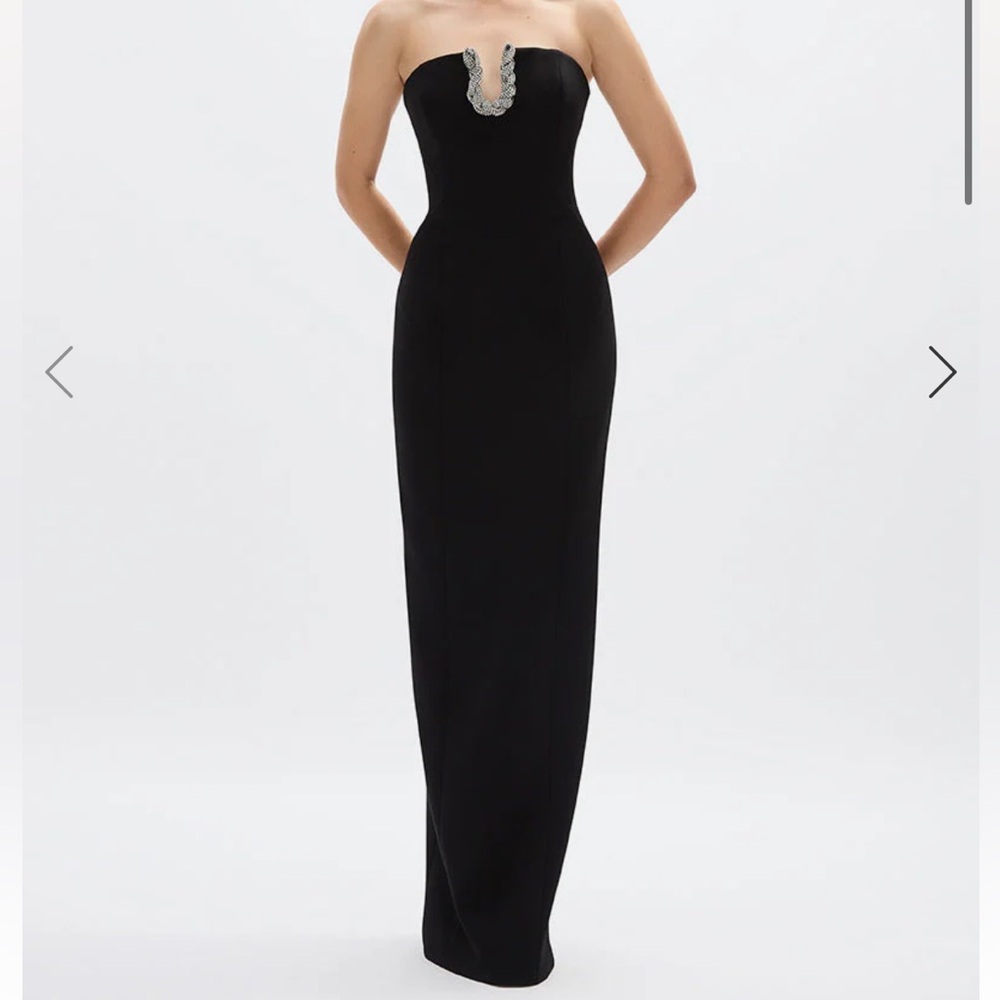 NWT Rachel Gilbert Atticus Gown - Black - Size US 0 - NEVER WORN!